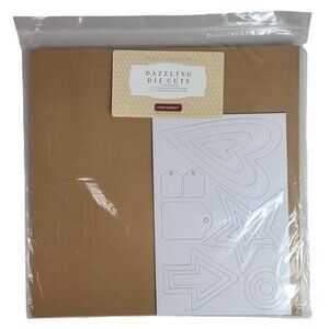 Close to My Heart Dazzling Die-Cuts Basic CC1002B 12 12'x12" Textured Sheets NEW